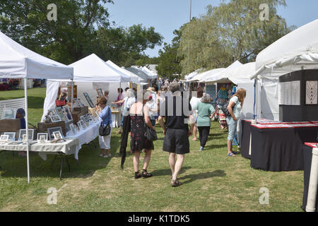 Un Arts & Crafts Fair al Drummer Boy park - brewster - Massachusetts il cape cod Foto Stock