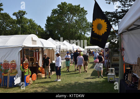 Cape Cod Arts & Crafts Fair, Drummer Boy park, Brewster, Massachusetts - Stati Uniti Foto Stock