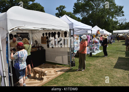 Cape Cod Arts & Crafts Fair, Drummer Boy park, Brewster, Massachusetts - Stati Uniti Foto Stock