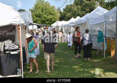 Un Arts & Crafts Fair al Drummer Boy park - brewster - Massachusetts il cape cod Foto Stock