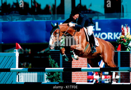 La North American Spruce Meadows, 2000, Richard Cheska,USA, equitazione Kaika Foto Stock