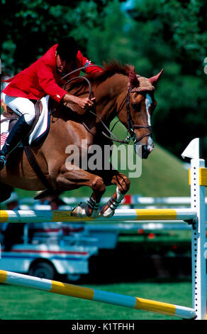 La North American Abete rosso Prati 2000, Hap Hansen (USA) Maloubet equitazione Foto Stock