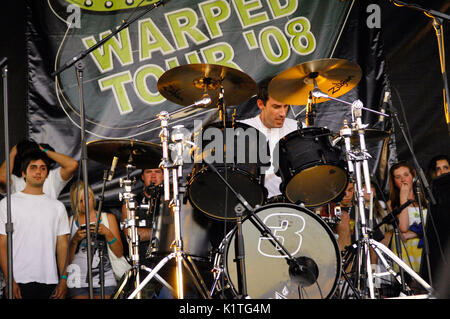 Pennywise esegue Warped Tour 2008 Pomona, California. Foto Stock