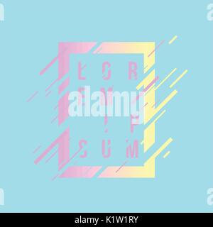 Cornice grafica d'arte. elegante elemento geometrico per biglietti da visita, carte regalo, volantini brochure. illustrazione vettoriale. Illustrazione Vettoriale