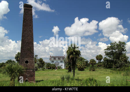 La Pierce Butler Plantation, situato sull Isola di maggiordomo in Darien, Georgia, è stato uno dei più grandi e di maggior successo di piantagioni in stato Foto Stock