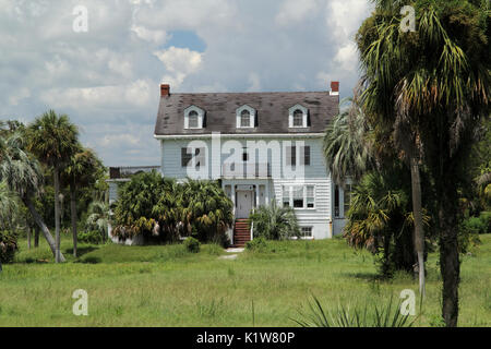 La Pierce Butler Plantation, situato sull Isola di maggiordomo in Darien, Georgia, è stato uno dei più grandi e di maggior successo di piantagioni in stato Foto Stock