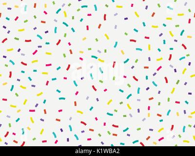 Coriandoli colorati seamless pattern. Illustrazione Vettoriale. Illustrazione Vettoriale