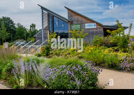 Lakeside Cucina e bar a Prati di traghetto, Nene Valley Country Park, Peterborough, CAMBRIDGESHIRE, Regno Unito Foto Stock