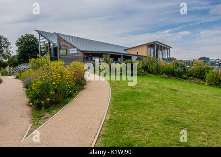 Lakeside Cucina e bar a Prati di traghetto, Nene Valley Country Park, Peterborough, CAMBRIDGESHIRE, Regno Unito Foto Stock