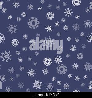 Visualizza fiocchi modello senza giunture Illustrazione Vettoriale