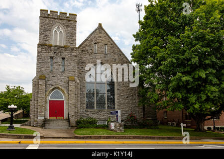 Luray Regno Chiesa Metodista, 1 West Main Street, Luray, Virginia Foto Stock