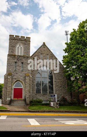 Luray Regno Chiesa Metodista, 1 West Main Street, Luray, Virginia Foto Stock