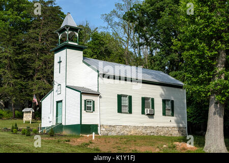 Compton paese vecchio Chiesa di Gesù Cristo, Route 340, Rileyville, Virginia Foto Stock