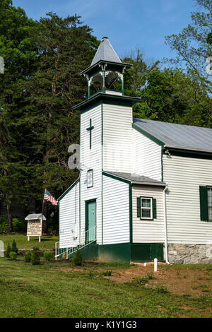 Compton paese vecchio Chiesa di Gesù Cristo, Route 340, Rileyville, Virginia Foto Stock