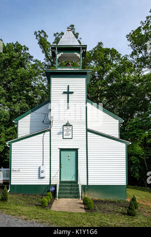 Compton paese vecchio Chiesa di Gesù Cristo, Route 340, Rileyville, Virginia Foto Stock