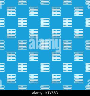 Modello di database blu senza giunture Illustrazione Vettoriale