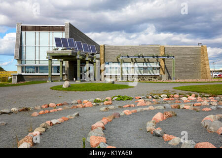 Centro di accoglienza; Falesie fossilifere di Joggins, Nova Scotia, Canada Foto Stock