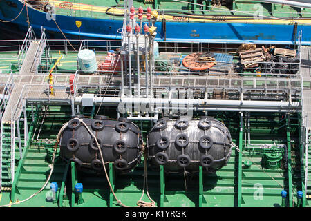 Kassos Monrovia IMO 9382164 petroliera ormeggiata in Gibilterra Foto Stock