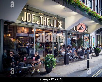 Joe & juice cafe in Soho Londra centrale Foto Stock