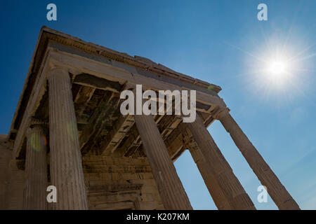 Erechtheum tempio in acropolis Foto Stock