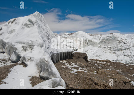 Purog Kangri ghiacciaio, 6929m, Shuanghu County, Nagqu Provincia, Changtang, Tibet, Cina Foto Stock