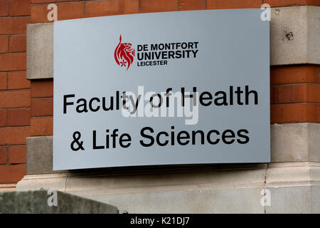 Facoltà di Scienze della Salute & Life Sciences, Biancospino Edificio, De Montfort University di Leicester, Regno Unito Foto Stock