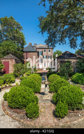 Una vista della storica Heyward Washington House di Charleston, South Carolina, STATI UNITI D'AMERICA Foto Stock