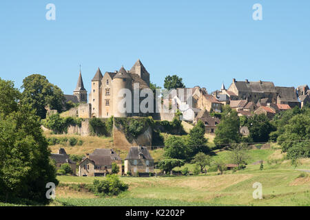 Il Château de Salignac, Salignac-Eyvigues, dipartimento di Dordogne, Francia, Europa Foto Stock