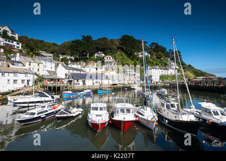 Polperro villaggio in Cornwall, Regno Unito Foto Stock