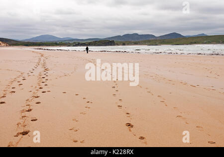 Cinque Dita Strand, Penisola di Inishowen, Irlanda Foto Stock