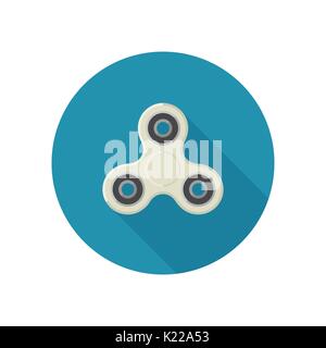 Agitano: spinner in stile piatto Illustrazione Vettoriale