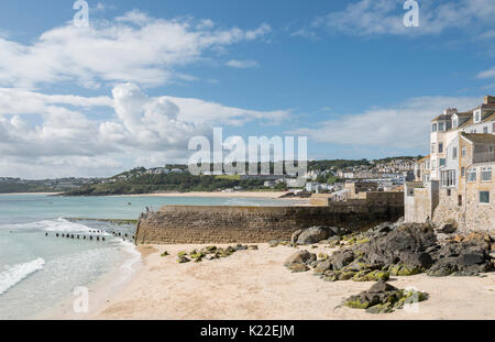 Bamaluz Beach, St Ives, Cornwall, Regno Unito Foto Stock