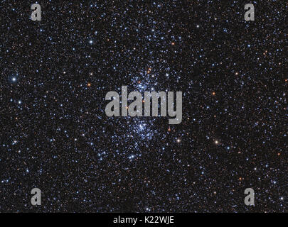 Doppio Cluster in Perseus Foto Stock