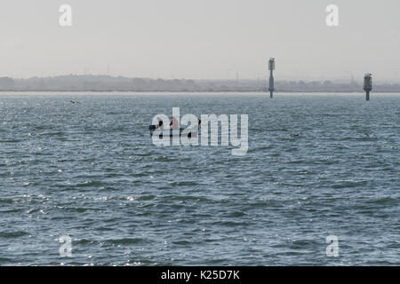 Pesca nelle vicinanze di Cádiz, Spagna Foto Stock