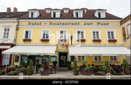 Hotel e cafe a Melk Austria. Foto Stock