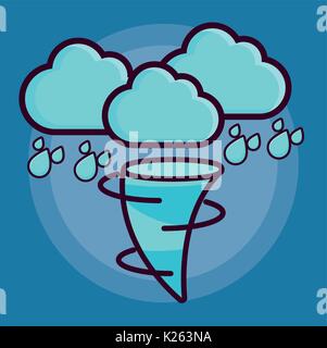 Meteo icone correlate Illustrazione Vettoriale