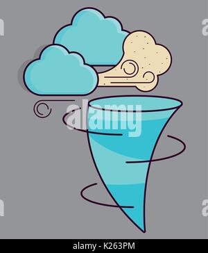 Meteo icone correlate Illustrazione Vettoriale