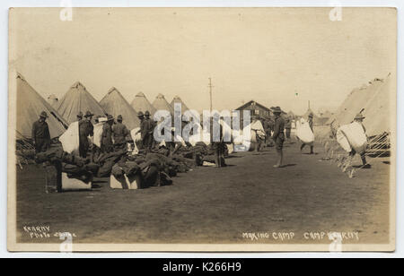 Rendendo il Camp, Camp Kearny Foto Stock