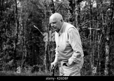 L'Europa,Italia ,Toscano Appennino Emiliano, Fabio Clauser, fondatore della prima riserva naturale in Italia, foresta Sassofratino Foto Stock