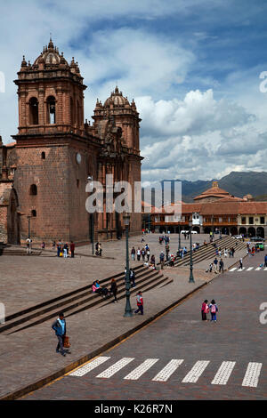 Cattedrale di Cusco, Plaza de Armas, Cusco, Perù, Sud America Foto Stock