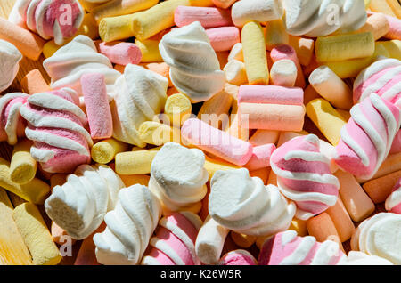 Multicolore sfondo marshmallow Foto Stock