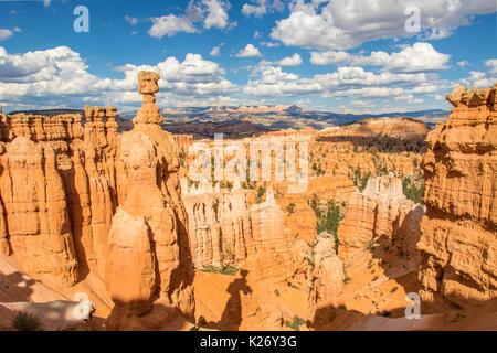 Il Thor del martello e altri spettacolari hoodoos nel Parco Nazionale di Bryce Canyon Foto Stock