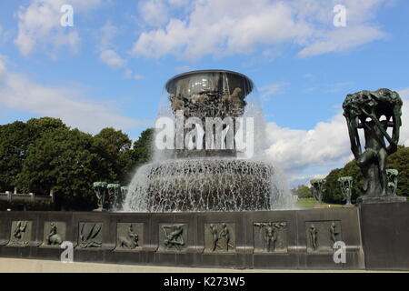 VigelandSparken, Oslo, Norvegia da Gastav Vigeland Foto Stock