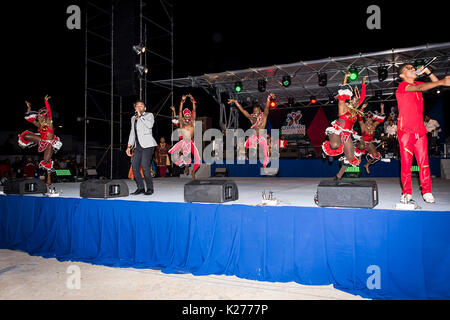 CARIFESTA XIII Cerimonia di chiusura, Kensington ovale, Bridgetown, Barbados, 29 agosto 2017 Foto Stock