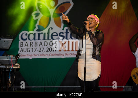 CARIFESTA XIII Cerimonia di chiusura, Kensington ovale, Bridgetown, Barbados, 29 agosto 2017 Foto Stock