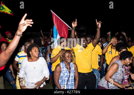 CARIFESTA XIII Cerimonia di chiusura, Kensington ovale, Bridgetown, Barbados, 29 agosto 2017 Foto Stock