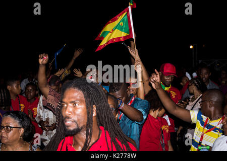 CARIFESTA XIII Cerimonia di chiusura, Kensington ovale, Bridgetown, Barbados, 29 agosto 2017 Foto Stock