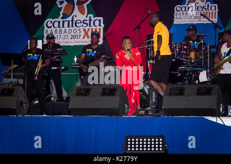 CARIFESTA XIII Cerimonia di chiusura, Kensington ovale, Bridgetown, Barbados, 29 agosto 2017 Foto Stock