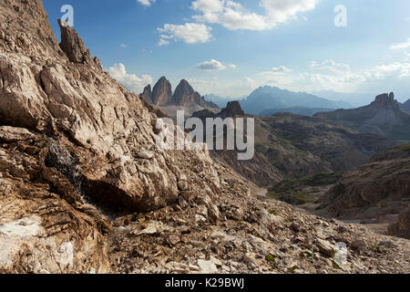 Cadin di San Candido Dolomiti di Sesto parco naturale, Alto Adige, Bolzano, Italia. Foto Stock