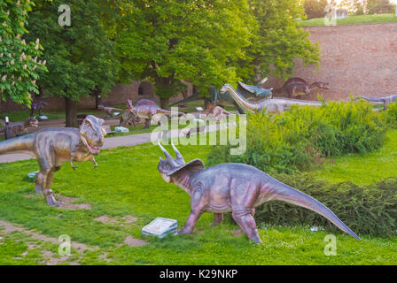 Dino park, Parco Kalemegdan, Belgrado, Serbia Foto Stock